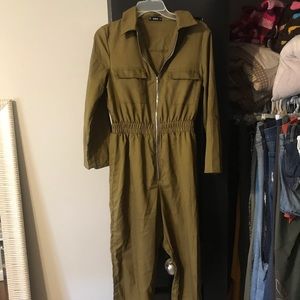 Army Green Utility Jumpsuit